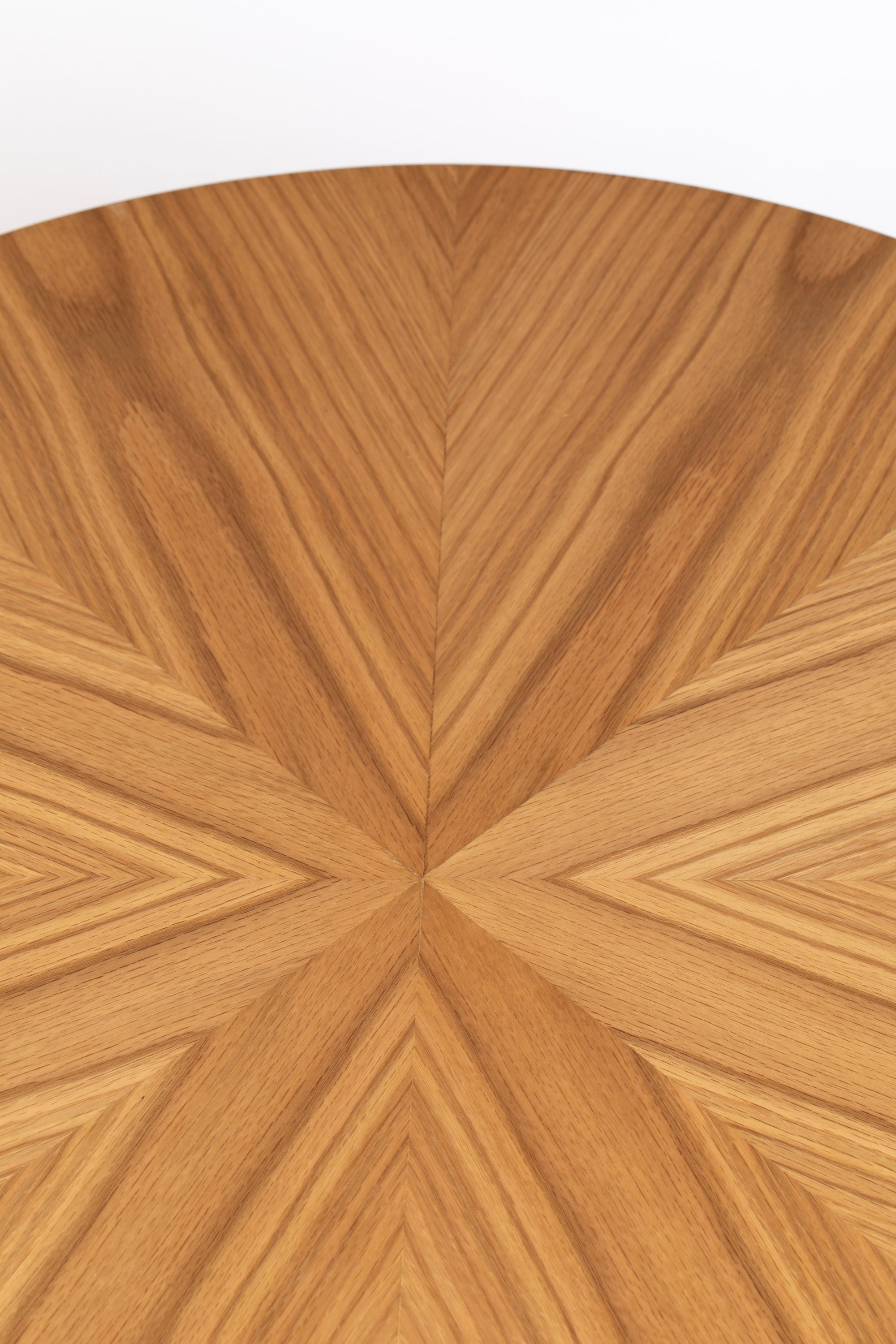 Fabio Natural Wood Round Coffee Table